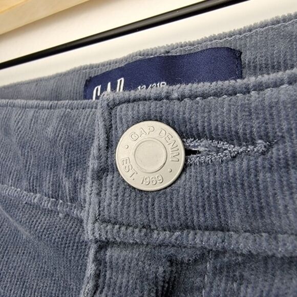 Gap Gray Mid-Rise Corduroy Pants Leggings Size 12 - Picture 7 of 10